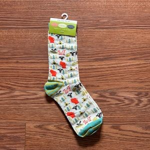 NWT Wisconsin Calf Socks
